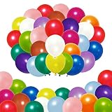 Elecrainbow 5 Inch 100 Pieces Mini Small Muti-Colors Balloons for Birthday Wedding Baby Shower Gradu