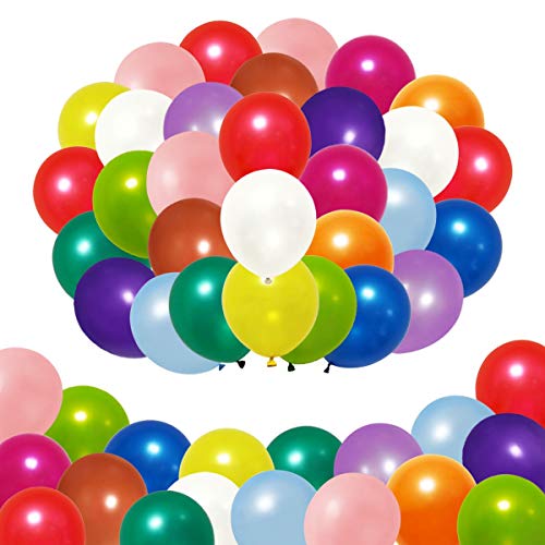Elecrainbow 5 Inch 100 Pieces Mini Small Muti-Colors Balloons For Birthday Wedding Baby Shower Graduation Thanksgiving Anniversary Party Decorations #TOP9