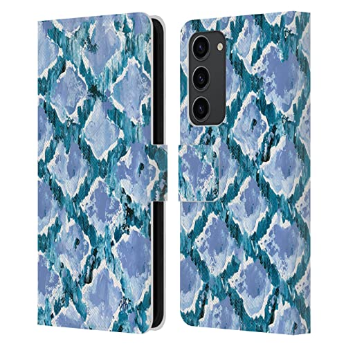 Funda Samsung Galaxy S23+ 5G Haley Bush Diamante Azul cuero libro