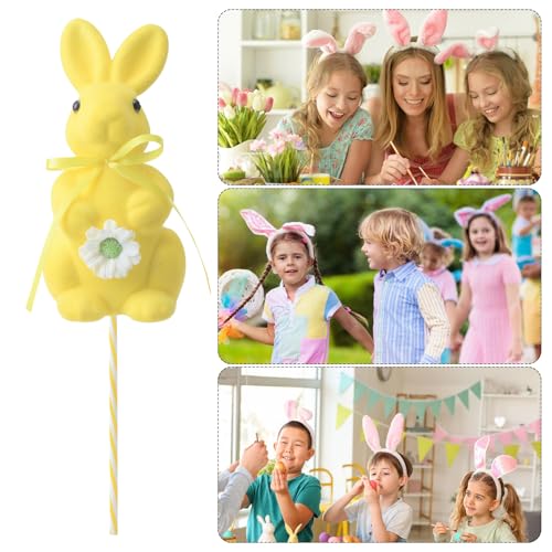 Decoración flocado de conejo para transformar espacios modernos en primavera 6