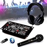 - Testset DJ Mixer (7 Eingänge dj21usb-mk2- Bluetooth + Audio DJ-Kopfhörer + Micro, bereit, mischen.