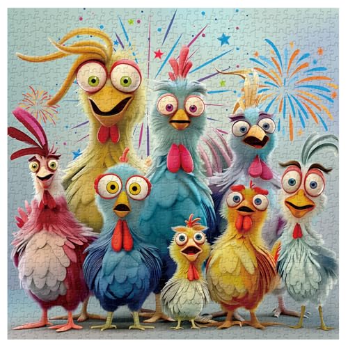 Rompecabezas de Gallinas Cartoon 16+ Anos