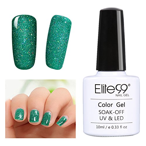 Elite99 Soak Off UV LED Gel Polish Bling Neon Color Nail Varnish Manicure Pedicure 10ML 3710