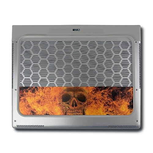 Image of MightySkins Skin Compatible with Alienware X16 R1 (2023) Full Wrap Kit - Fire Skull | Protective, Durable, and Unique Vinyl Decal wrap Cover | Easy to Apply & Change Styles | Made in The USA