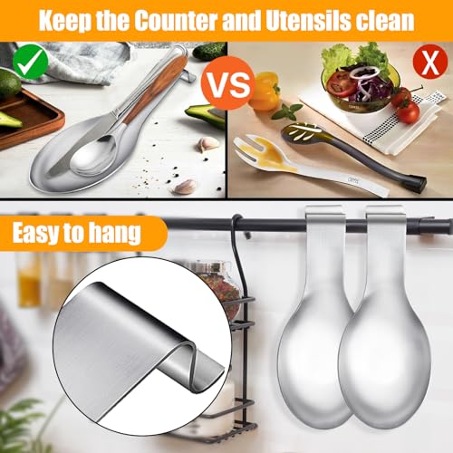 Akamino STAINLESS STEEL SPOON REST01 6 Pcs Stainless Steel Spoon Rest thumb #4