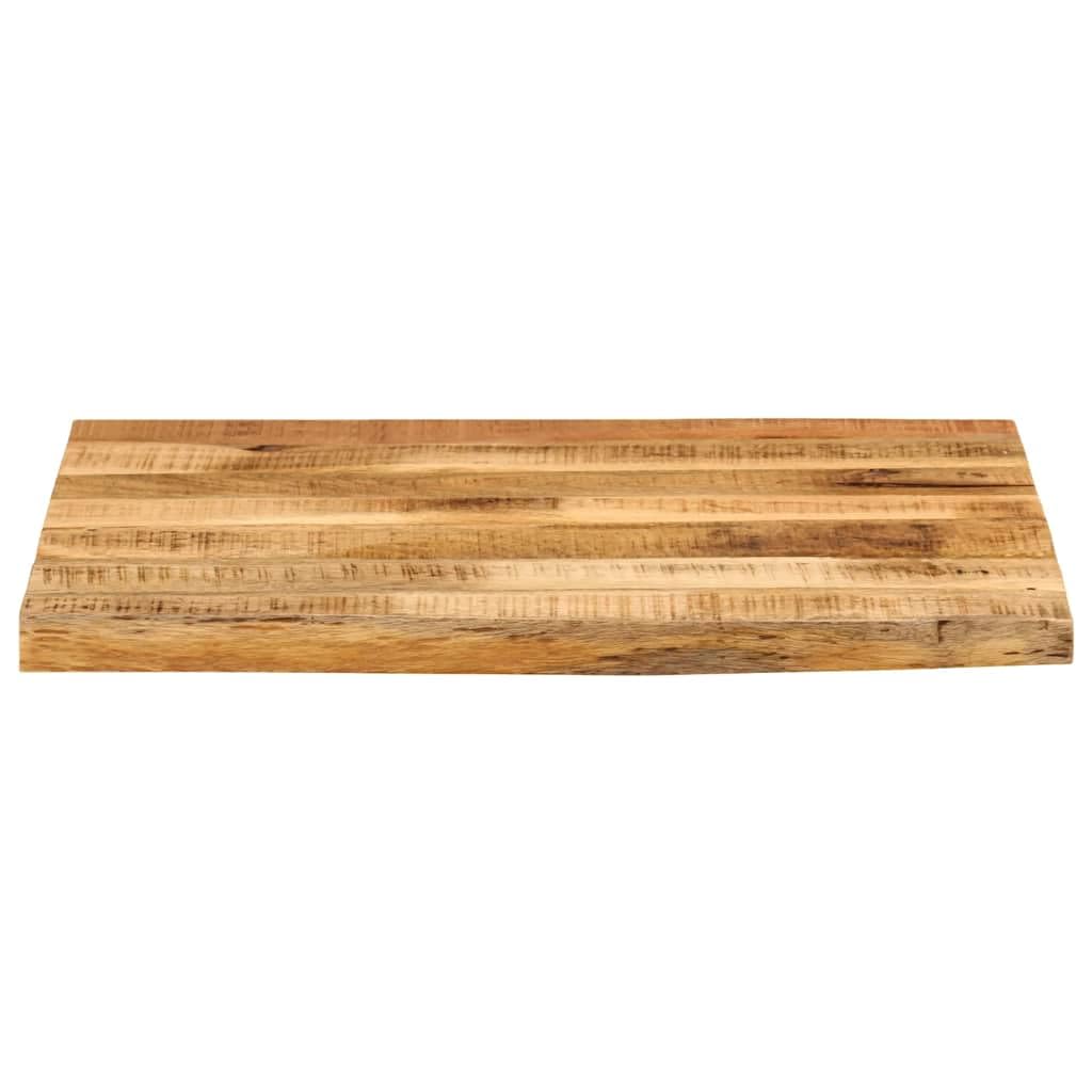 Piano da tavolo, 40 x 40 x 2,5 cm, bordo dell'albero, in legno massiccio, robusto, piano di lavoro per sala da pranzo, soggiorno, cucina, giardino, mobili di ricambio, fai da te, bricolage