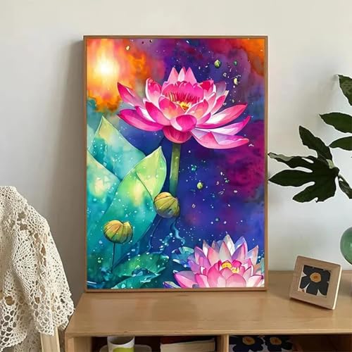 Affiche de fleurs en pot pour une décoration de salon zen et colorée