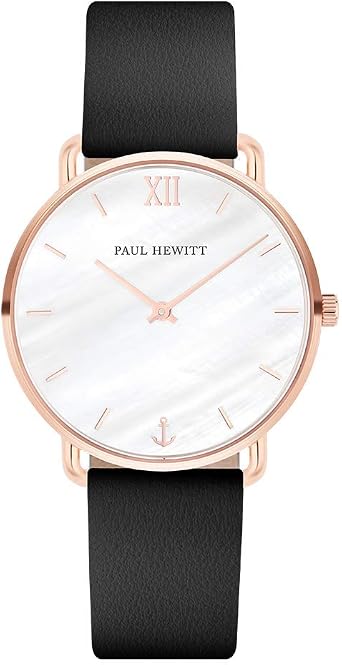 PAUL HEWITT Orologio donna acciaio Miss Ocean Line Pearl - Orologio da  polso donna (oro rosato), Orologio elegante donna con quadrante in  madreperla e cinturino in pelle nero : Amazon.it: Orologi
