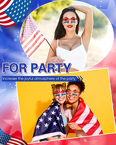 Kanayu 12 Pairs Star Sunglasses Red White And Blue Glasses 4Th Of July Star Shaped Rimless Sunglasses Independence Day Glasses Pentagram Sunglasses For Women Men Eyewear #TOP3