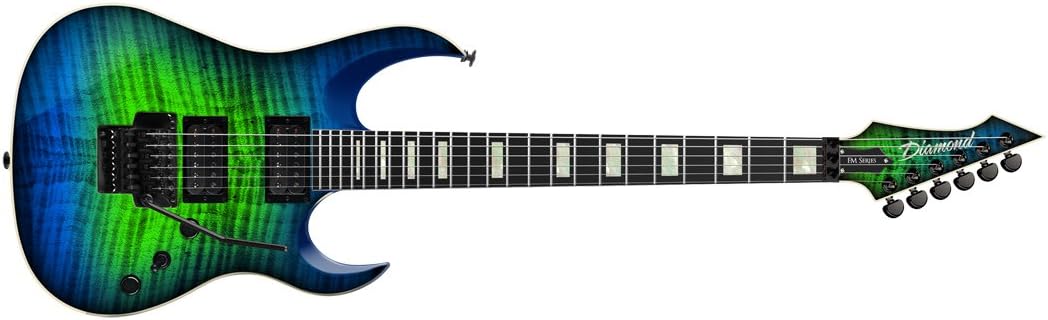 DBZ Diamond HLCFM-FR-JDI HALCYON Electric Guitar Flamed Maple With Floyd Rose - Jade Iridium