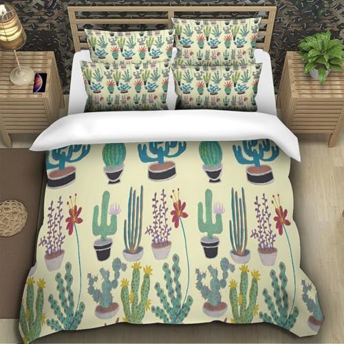 Parure de lit microfibre 3D respirante motif vintage - 5