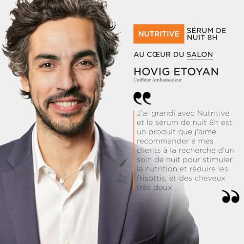 KÉRASTASE Nutritive - Sérum de Nuit 8H - Sans Rinçage - Sérum Cheveux Secs - Sérum Capillaire Nutrition - Renforce - Hydrate & Facilite Le Coiffage - Niacinamide - Cheveux Secs - Longueurs & Pointes
