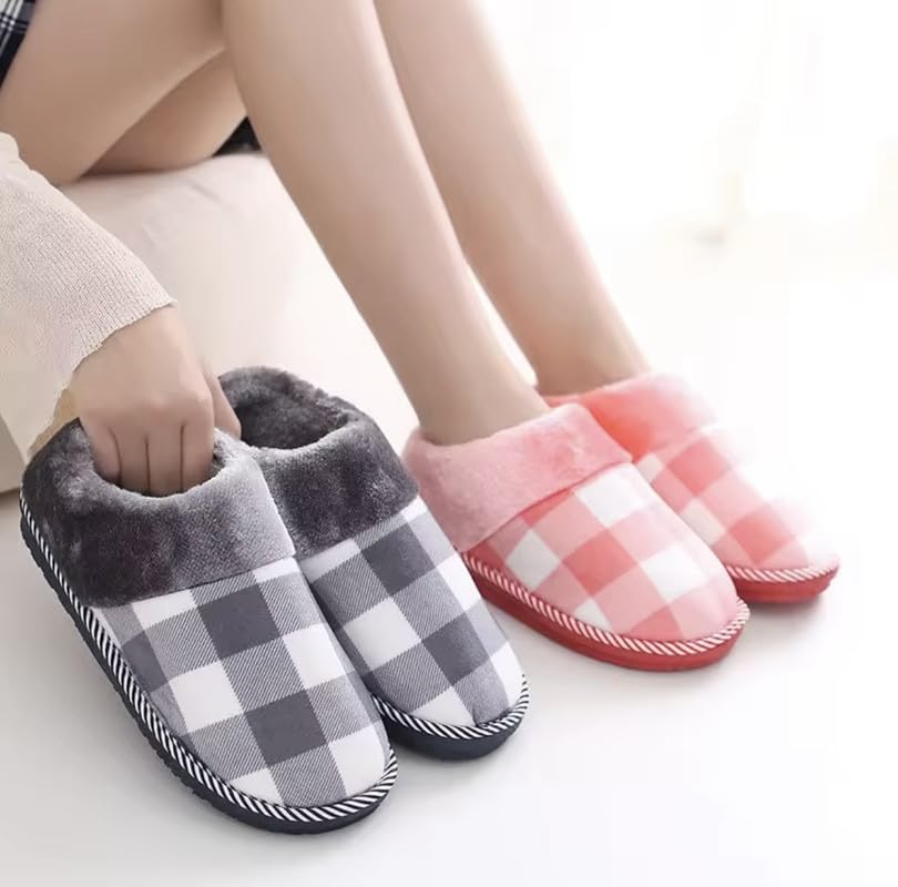 Image of Wolvesden Home Flip-Flops & Slippers Indoor Non-Slip Soft Fur Flip Flop Slides And Slippers Cute Flip Flops for Women