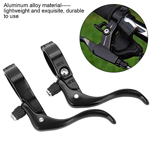 Vgeby 1Pair Bicycle 31.8Mm Brake Lever, Lightweight Aluminum Alloy Road Bike Lever Handlebar Brakes 31.8Mm (Black) Road Bike Brake Levers Brake Lever 31.8Mm Brake Lever 31.8Mm #TOP5