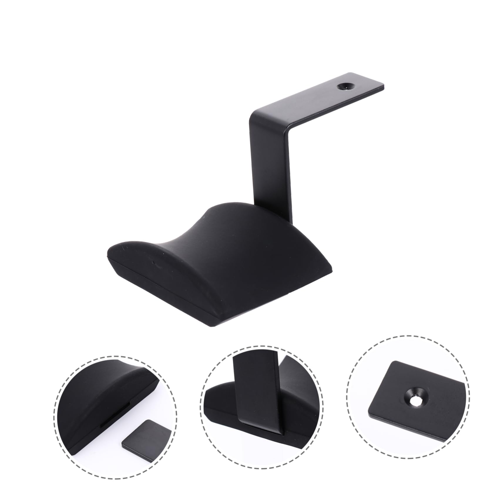 OSALADI 3piezas Soporte De Auriculares De Aleación De Aluminio y Silicona con Adhesivo Colgador para Gaming y Escritorio Instalación Fácil y Duradera