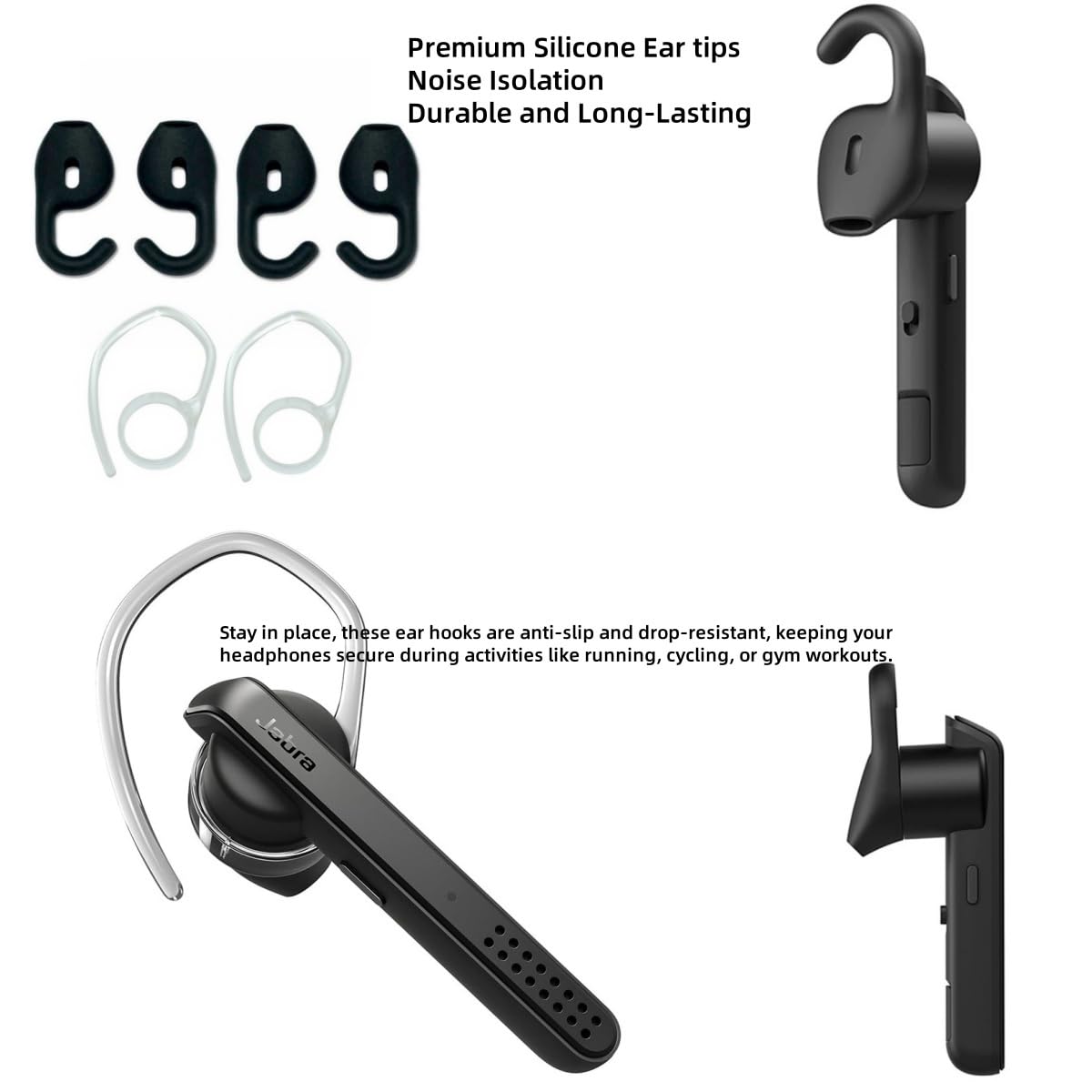 Amazon | Miayaya Eargels イヤーループチップ Jabra Stealth UC