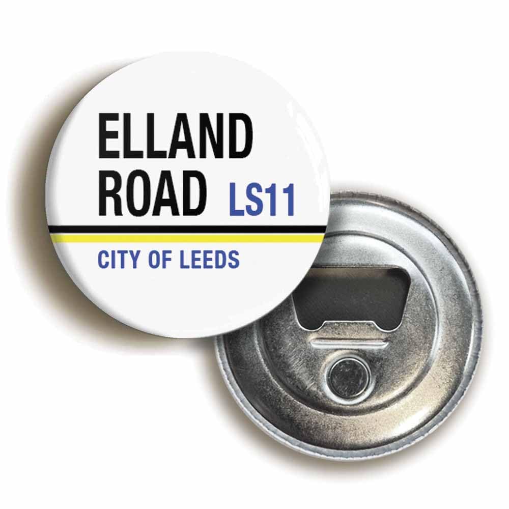 Ozorath Elland Road Ls11 City Of Leeds Road Sign Bottle Opener Fridge Magnet (Circular 2.3Inch / 59Mm Diameter)