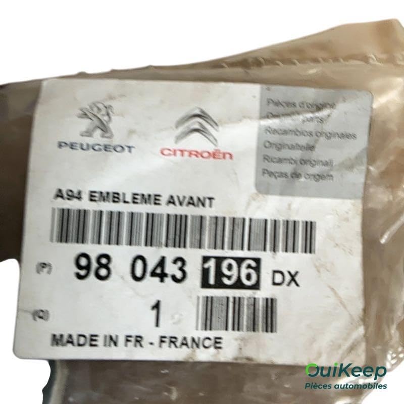 Logo emblème calandre Avant pour Peugeot 208 2008