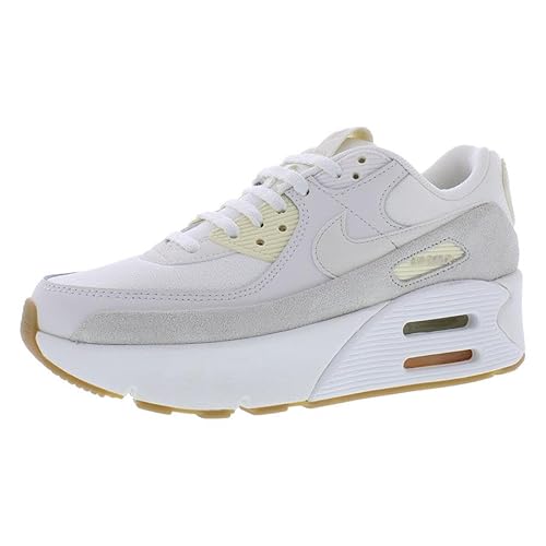 Nike Air Max 90 LV8 Women's Shoes (FD4328-100, Sail/Phantom/Light Orewood Brown/Sail) Size 8