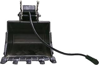 XHSESA RC Car Bucket, Metal Remote Control Excavator Engineering Car Replacement Accessory Bucket for Huina 550/560/570/580/592/593/594