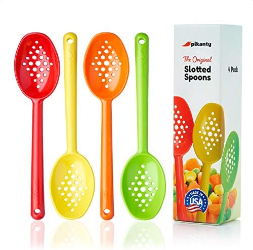 Pikanty Small Slotted Spoon - Durable and Versatile Kitchen Tool for Straining Oils, Juices, and More!