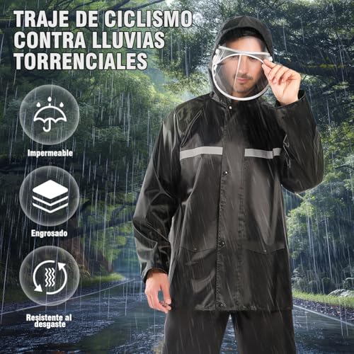 La Mejor Lista de Impermeable para motociclista que Puedes Comprar On-line. 15 Imagen adicional