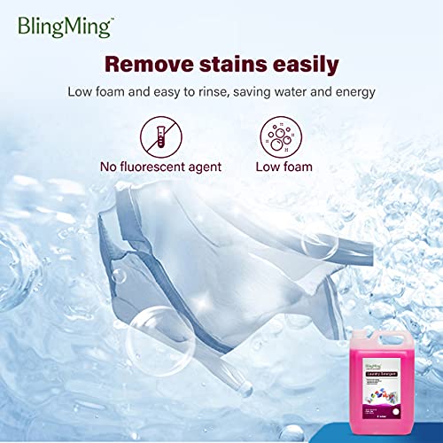 Image of BlingMing Liquid Detergent 5 Liter, Laundry Liquid for Fabric Care, Suitable for Top-Load and Front Load Machine and Hand Wash, Concentrated Laundry Detergent