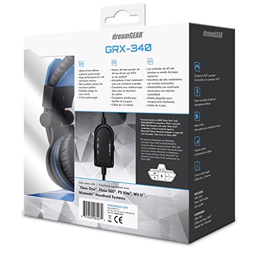 Auriculares gaming dreamGEAR GRX-340 estéreo para Xbox One y multiplataforma en color azul 6