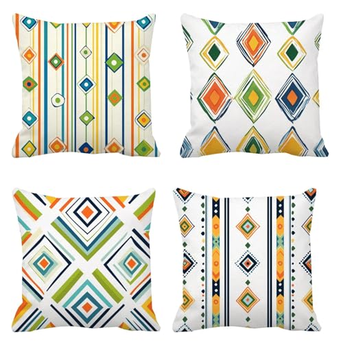 Fundas Cojines 45x45 Morado, Lino Funda Cojin 4 Piezas, Cuadrado Azul Funda Almohada, Cojines Sofa Tejidos Impermeables, Aplicable a para Dormitorio Salón Decorativas O Otoño Fiesta Regalos B-969