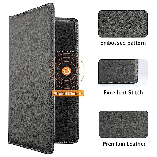 Image of CoBak Car Registration and Insurance Holder | Vehicle Glove Box Organizer, Auto Truck Compartment Document Case with Magnetic Closure for Insurance & Driver License
