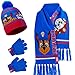 Produktbild PAW PATROL Jungen Winter Accessoires Set, warm und bequem - Geschenke für Kinder (Blau/Rot)