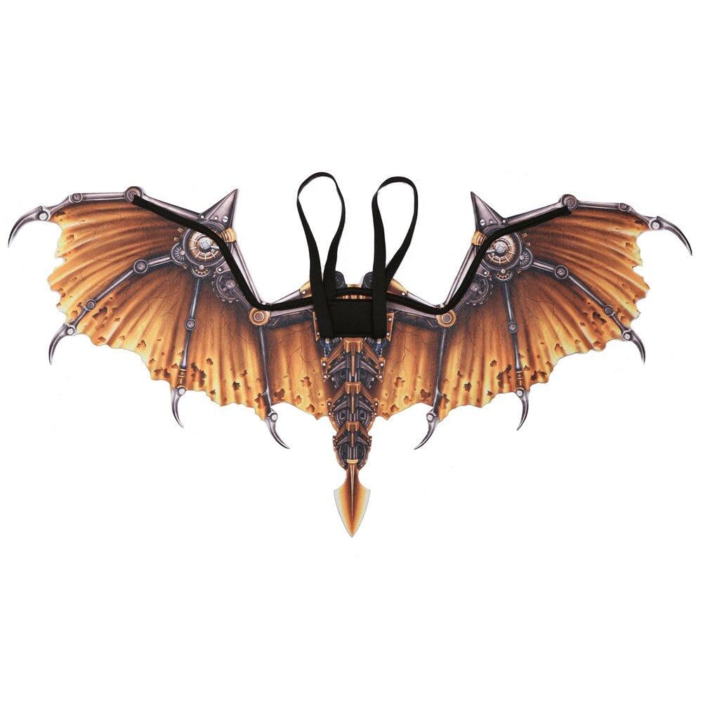 Tsffae Ailes De Dragon Déguisement Adulte - Accessoire Cosplay Halloween Et Fêtes, Or Ou Argent, 108x55 Cm