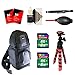 Teds Electronics BackPack, Flexible Tripod, Cleaning Accessories, and Memory Cards For Pentax K-1 K1000 K100 K3 K30 K50 KS1 KS2 X-5 XS-2 and All Pentax Cameras