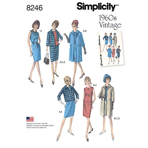 Simplicity 8246 patron de robe vintage des années 1960 blanc - 2