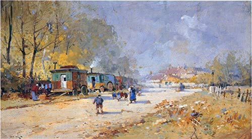 Peintures sur toile paysage d'automne Galien Eugene peinture à l'huile célèbre faite main
