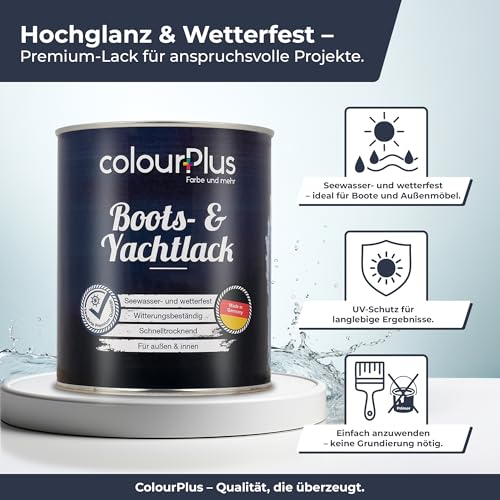 Bootslack Weiss ColourPlus für Holz und Gartenmöbel
