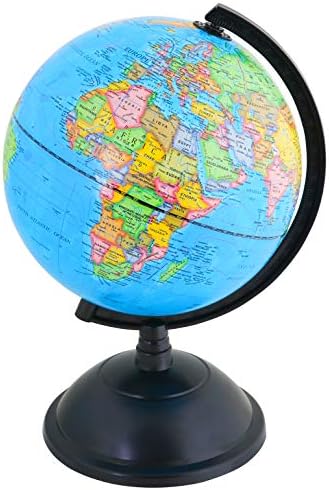 Exerz Educational World Globe 20cm Swivel Rotating Desk Top Globe - Diameter 20cm (Engish)
