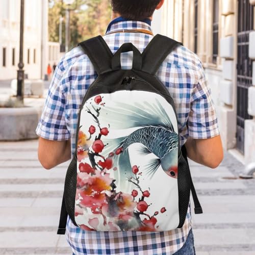 Mochila unisex impermeable para senderismo con diseño floral miniatura 7