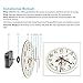 QLOUNI Quartz Wall Clock Movement Mechanisms Battery Powered DIY Repair Parts Replacement, 2/5 Inch Maximum Dial Thickness, 4/5 Inch Total Shaft Length