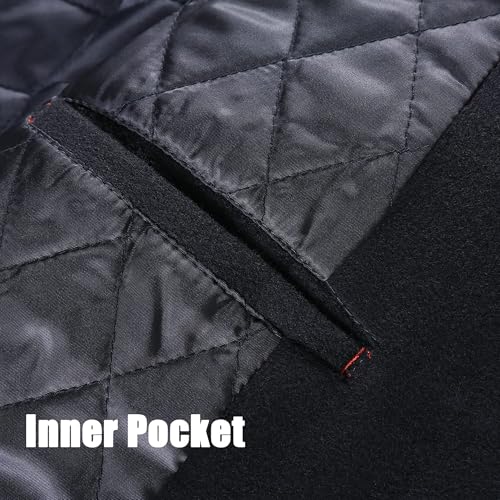 Image of APTRO Men's Luxury Full Length Trench Coat Long Wool Overcoat Winter Windbreaker