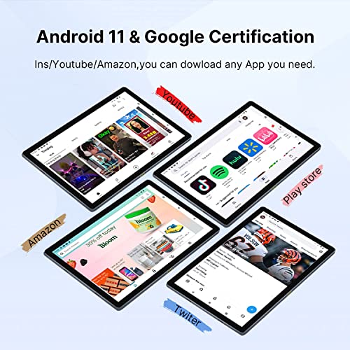 Apolosign Android 11 Tablet 10 Inch Tablets With 5Ghz Wifi 4G Lte Tablet, 4Gb Ram 64Gb Rom 1920X1200 Fhd Ips Screen 5+13Mp Camera, Wifi,Bluetooth, Gps, 6000Mah Batterry #TOP1