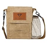 FETCHPACK Dog Walking Bag with Poo Bag Dispenser - Easy Access Dog Treat Pouch for Training - Adjustable Shoulder Strap, Inner Compartment and Water Bottle Holder