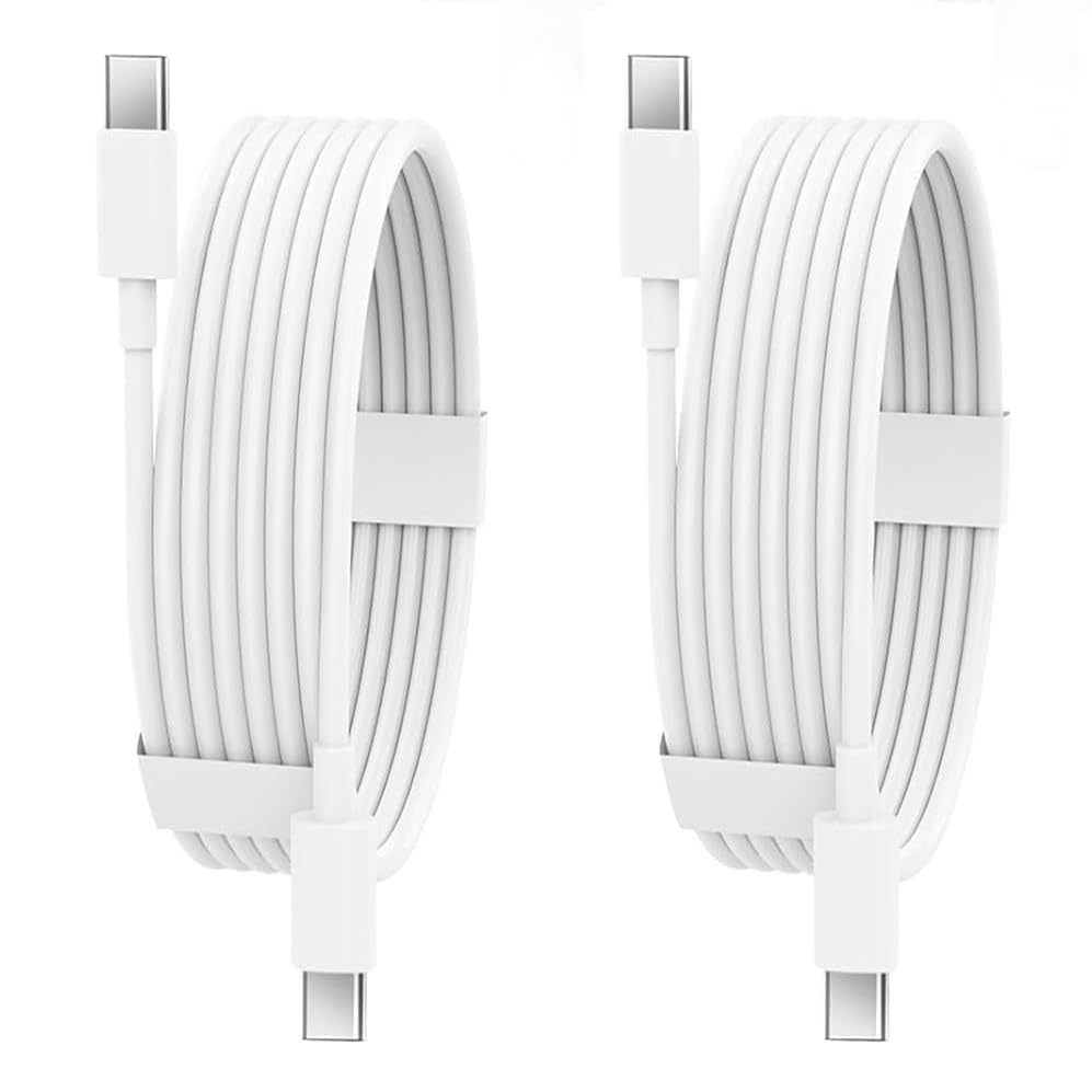 60W Type C to Type C High Speed Fast USB-C Cable Compatible for iPhone 16/iPhone 16 Plus/iPhone 16 Pro/iPhone 16 Pro Max Quick Power Charge Cord (Pack of 2)(UTKR-24-TC2TC-5622) (B0DHLBC9F1) Amazon Price History, Amazon Price Tracker