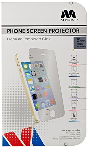 MyBat ALCATEL 7040 (One Touch Fierce II) Tempered Glass Screen Protector - Retail Packaging - Clear