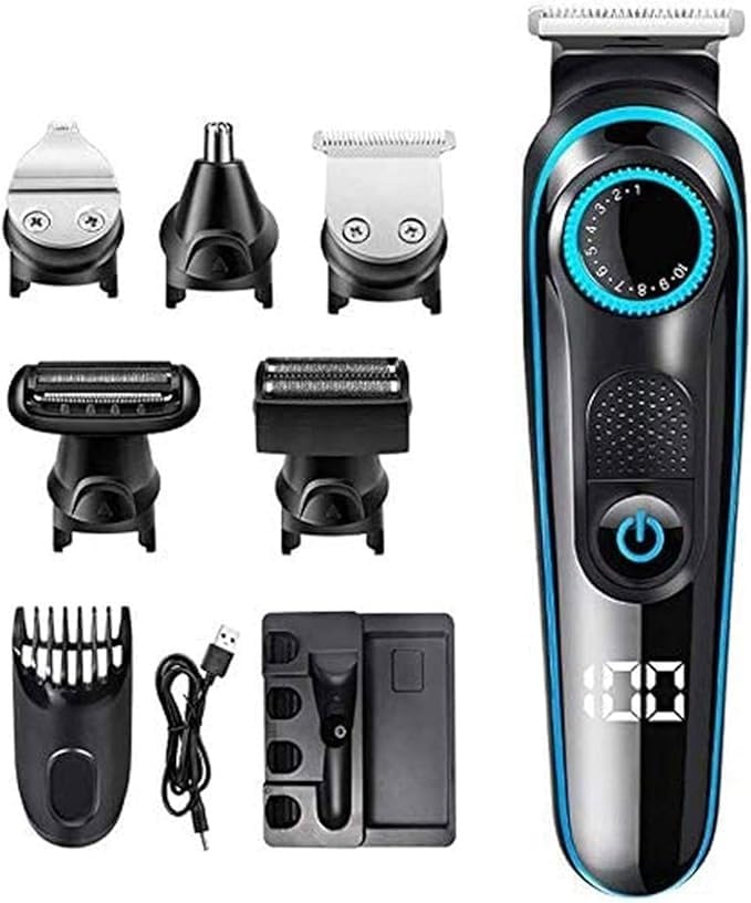 Electric Shaver for Men Head Shaver for Bald Men Shaving 6-in-1 USB Rechargeable Cordless Hair Trimmer for Men