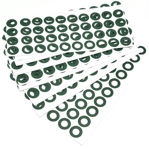 Image of Surf turtle 500 Pcs 21700 Lithium Battery Insulating Ring,Self-Adhesive Hollow Insulating Cardboard Green