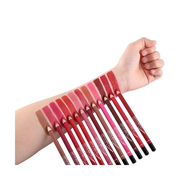 Wismee-12-Colors-Lip-Liner-Professional-Matte-Lip-Liner-Pencil-Set-with-Sharpener-Waterproof-Long-Lasting-Smooth-Natural-Filler-Contour-Shaping-Lip-Makeup-for-Woman-Soft-Lip-Liner-Pen-Makeup-Cosmetic Wismee 12 Colors Lip Liner Professional Matte Lip Liner Pencil Set with Sharpener Waterproof Long Lasting Smooth Natural Filler Contour Shaping Lip Makeup for Woman Soft Lip Liner Pen Makeup Cosmetic