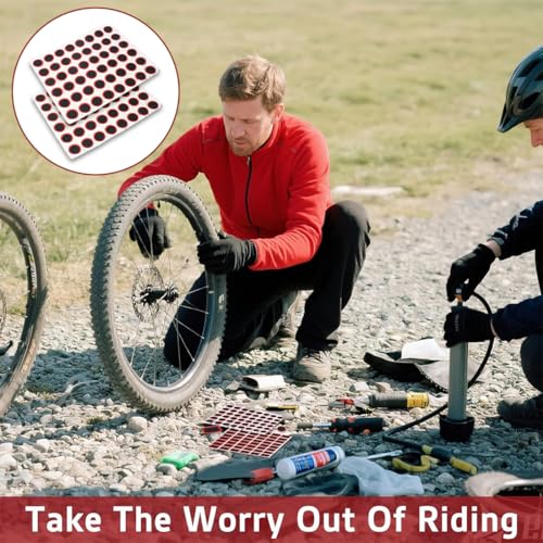 COYUN 96PCS Neumáticos Kits, Parches de Reparación de Bicicletas, Kit Repara Pinchazos Bicicleta,Parches Bicicleta Autoadhesivo Kit,para Bicicletas de Carretera, de Montaña o de Paseo - imagen 3