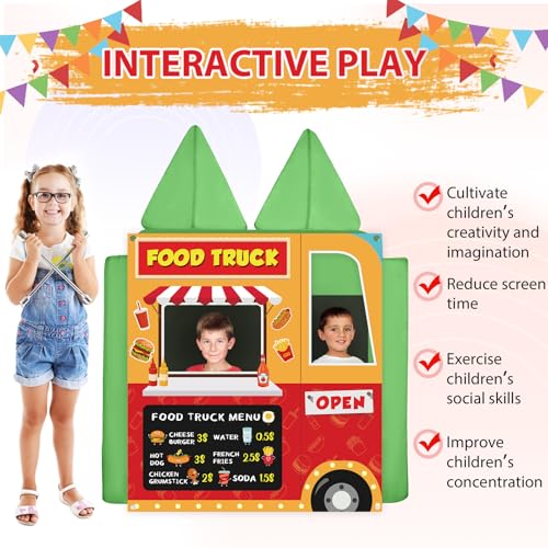 Image of Play Panel for Kids Play Couch Children's Foam Sofa Couch Panel for Toddler Modular Portable Sofa Playroom Furniture Accessories Home Game Gifts (Food Truck, Play Couch not Included)