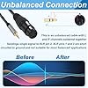 Female XLR to 3.5mm Jack Cable Adapter Balanced Converter 1/8 inch Mini TRS Stereo Mono Audio Mic Lead for Guitar Mixer Speaker Playing Live Recording Device Condenser Dynamic Shotgun Microphone 1m #2